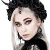 Accessories Restyle | Gothic Wreath, Romatic Headdwear Antlers, Roses & Beads Headband,