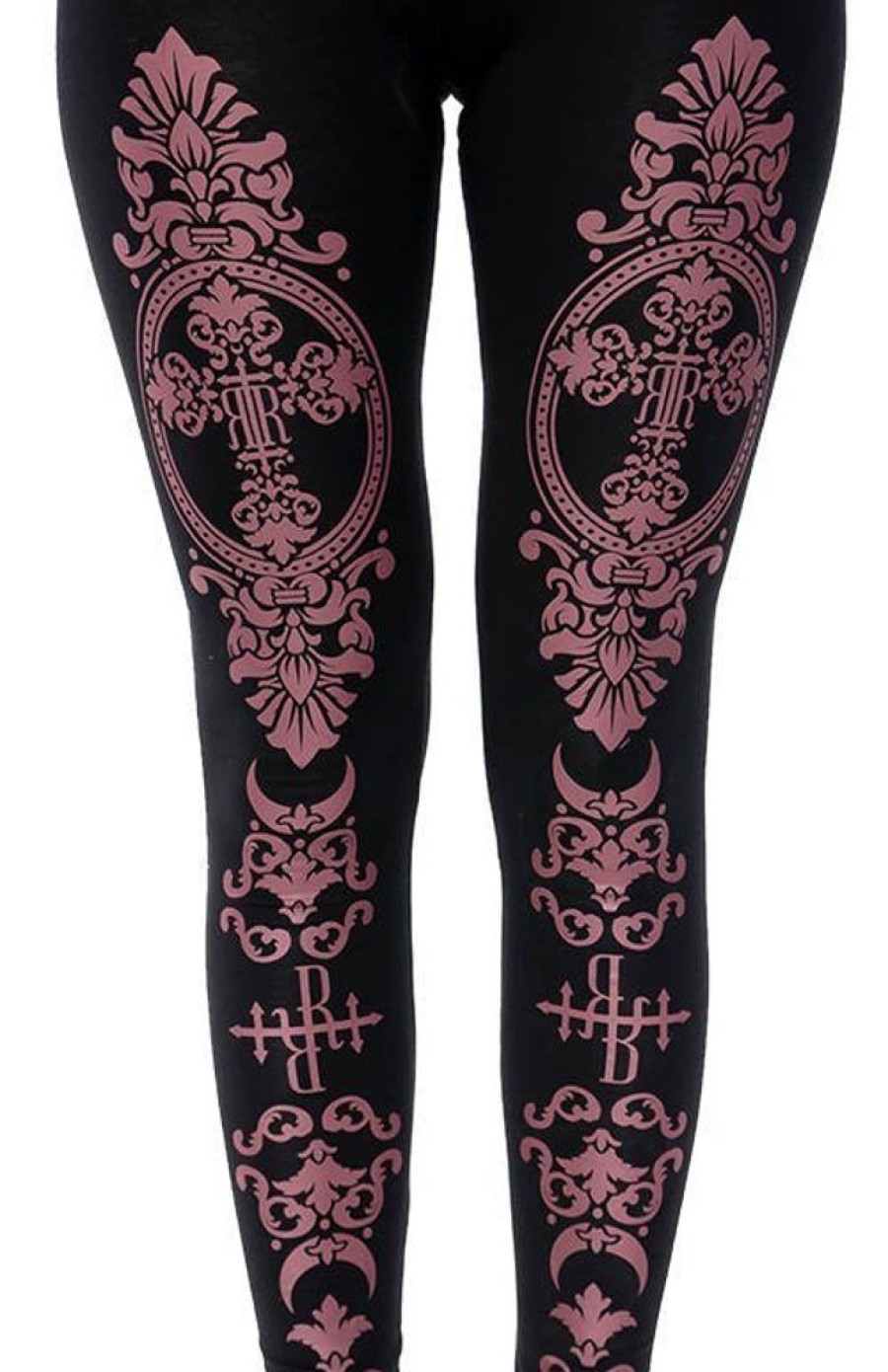 Clothes Restyle | Monogram Leggings With Purple Print