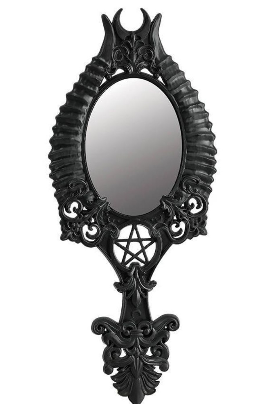 Accessories Restyle | Horns Hand Mirror Gothic Accessory