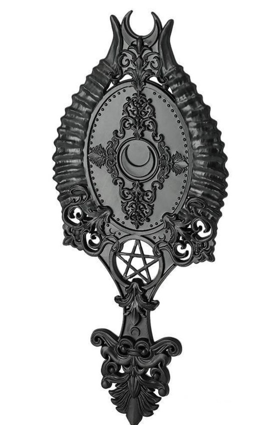 Accessories Restyle | Horns Hand Mirror Gothic Accessory