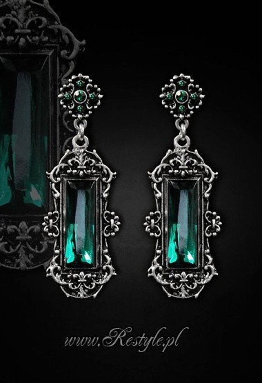 Jewellery Restyle | Evening, Victorian Earrings "Vivian Mint" Gothic Romantic Jewellery