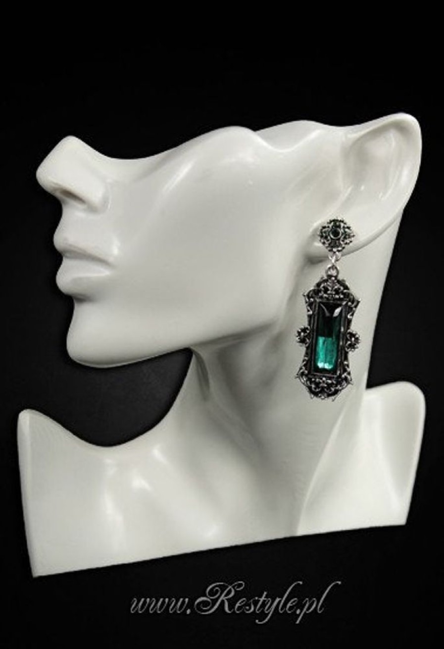 Jewellery Restyle | Evening, Victorian Earrings "Vivian Mint" Gothic Romantic Jewellery