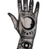 Accessories Restyle | Gothic Mesh Gloves Moon Pattern, Zodiac Signs "Fortune Teller Gloves"