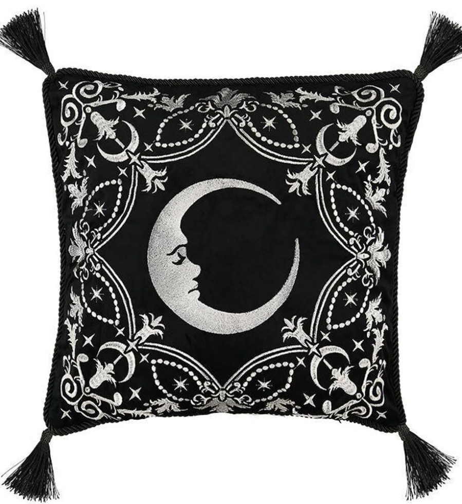 Accessories Restyle | Crescent Cushion Gothic Pillowcase With Moon And Stars