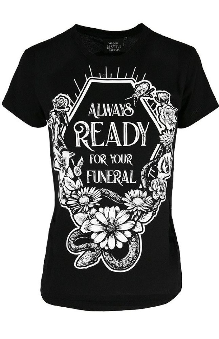 Clothes Restyle | Black Women`S T-Shirt Always Ready For Your Funeral