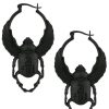 Jewellery Restyle | Black Hoop Earrings "Scarab Earrings"