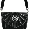 Handbags Restyle | Night Creature Bag Small Gothic Bat Handbag With Pentagram