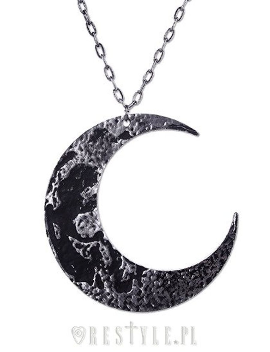 Jewellery Restyle | Huge Crescent, Occult Jewellery, Luna "Moon Textured Pendant"