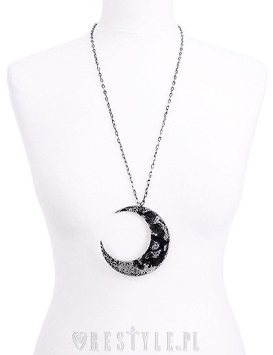 Jewellery Restyle | Huge Crescent, Occult Jewellery, Luna "Moon Textured Pendant"