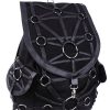 Backpacks Restyle | Black Harness Backpack, With Pockets, Occult, Black Fashion"O-Ring Backpack"