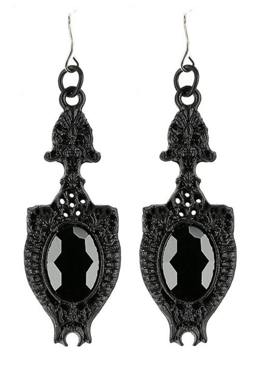 Jewellery Restyle | Black Earrings Dark Mirror