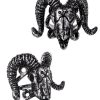 Jewellery Restyle | Antique Silver Ring, Arsenic, Horns, Animal Skull, Gothic Ring "Ram Skull Silver"