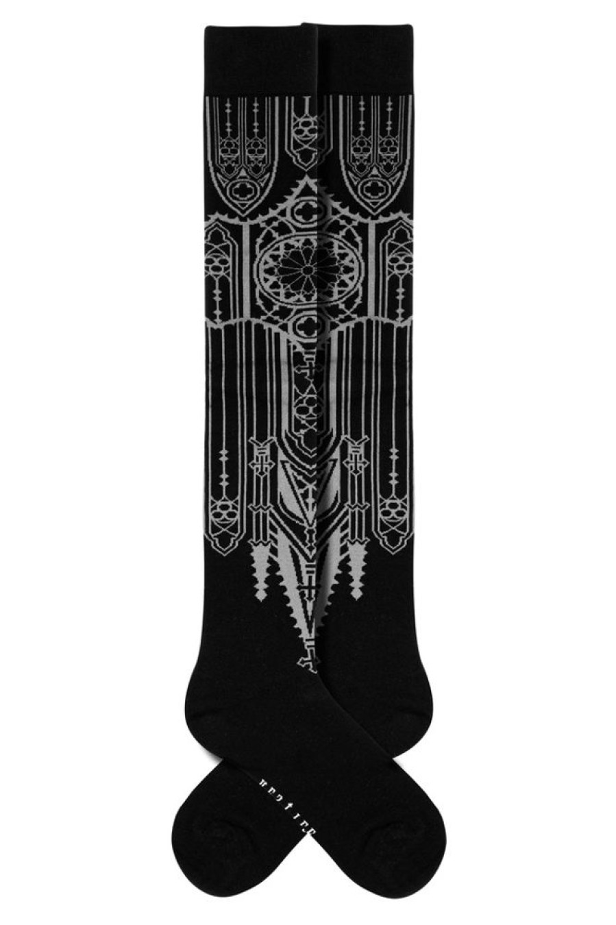 Accessories Restyle | Sacrum Over Knee Jacquard Socks