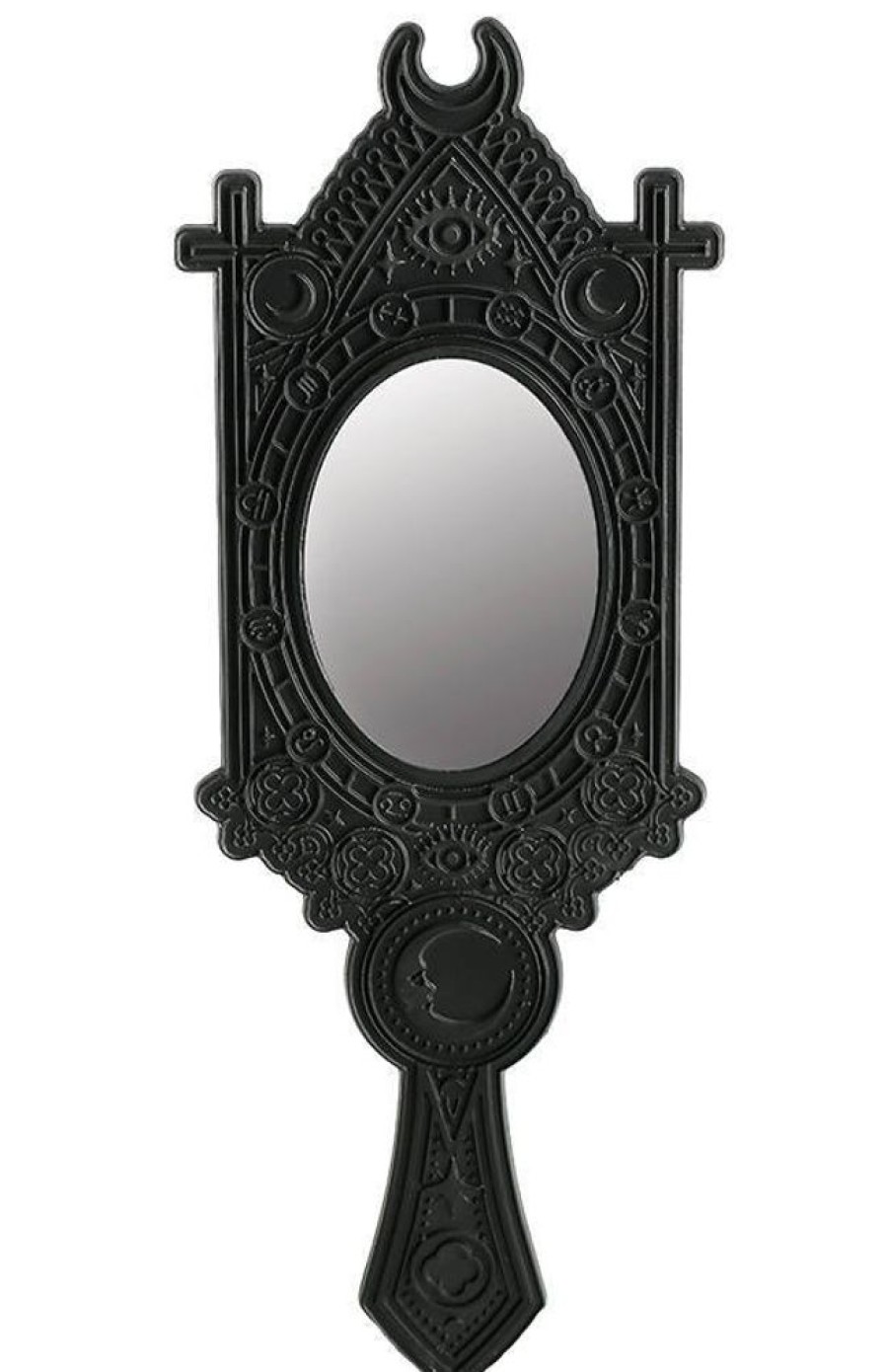 Accessories Restyle | Fortune Teller Mirror With Crescent And Zodiac Signs