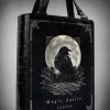 Handbags Restyle | Black Book Bag Gothic Handbag, Raven Moon "Magic Spells"