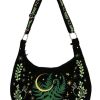 Handbags Restyle | Herbal Hobo Bag Fern Embroidery