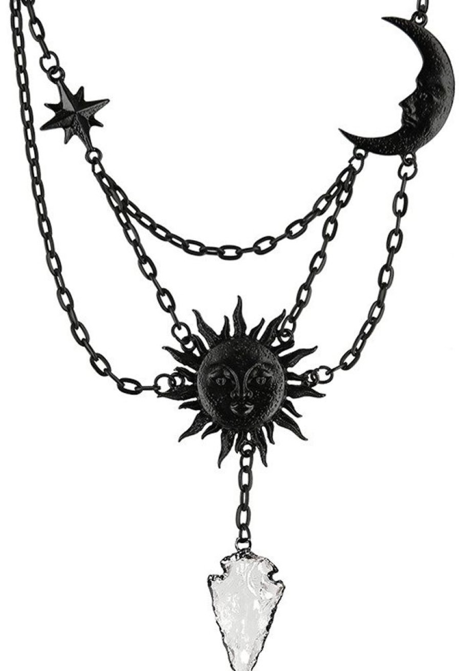 Jewellery Restyle | Moon & Sun Black Necklace