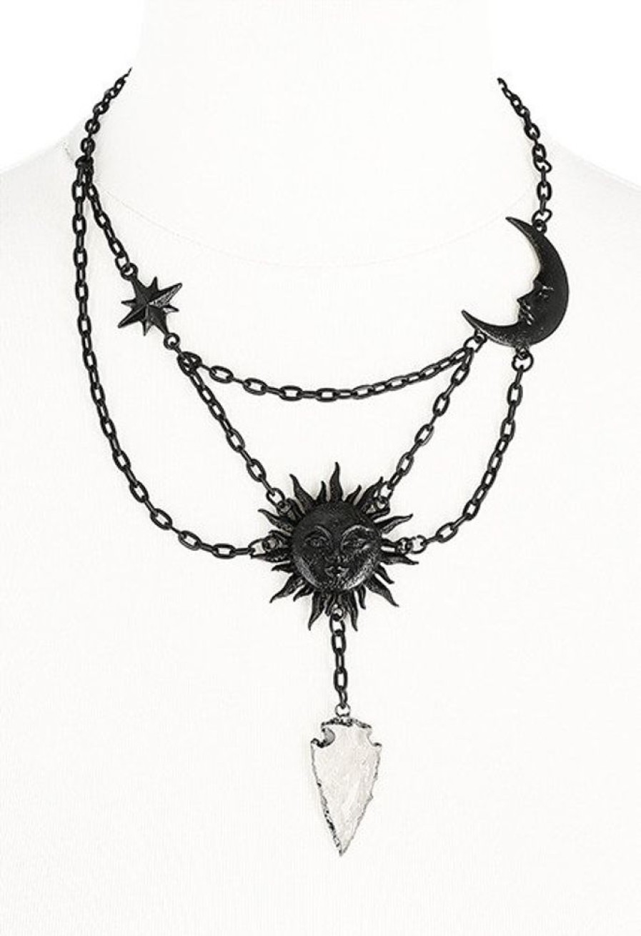 Jewellery Restyle | Moon & Sun Black Necklace