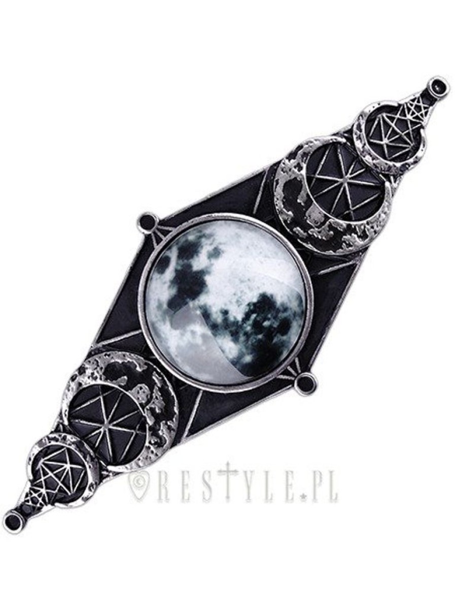 Jewellery Restyle | Hair Barette, Full Moon, Moon Phases, Crescent "Moon Geometry Hairclip"